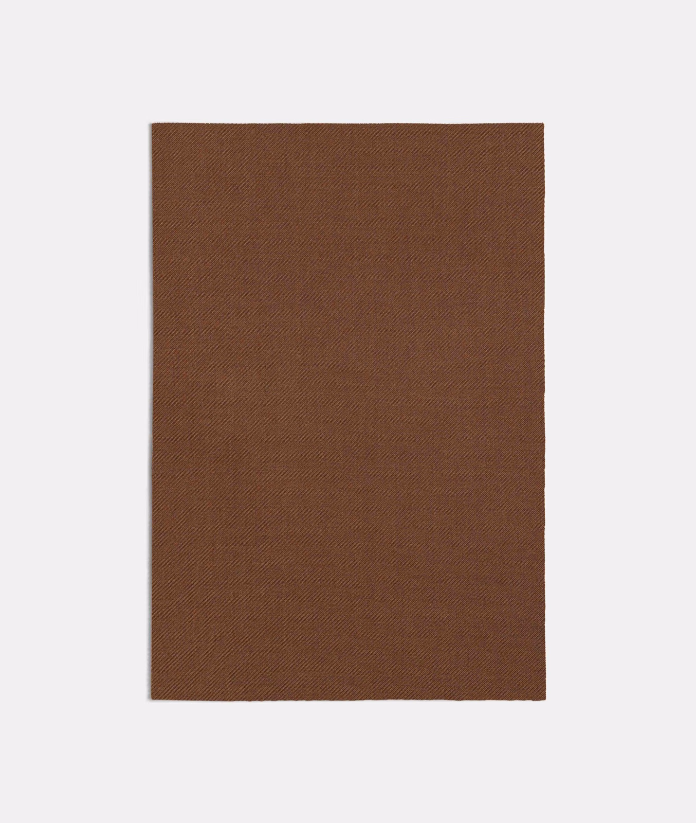 Deep spice-brown plain weave showing a fine, even crosshatch texture