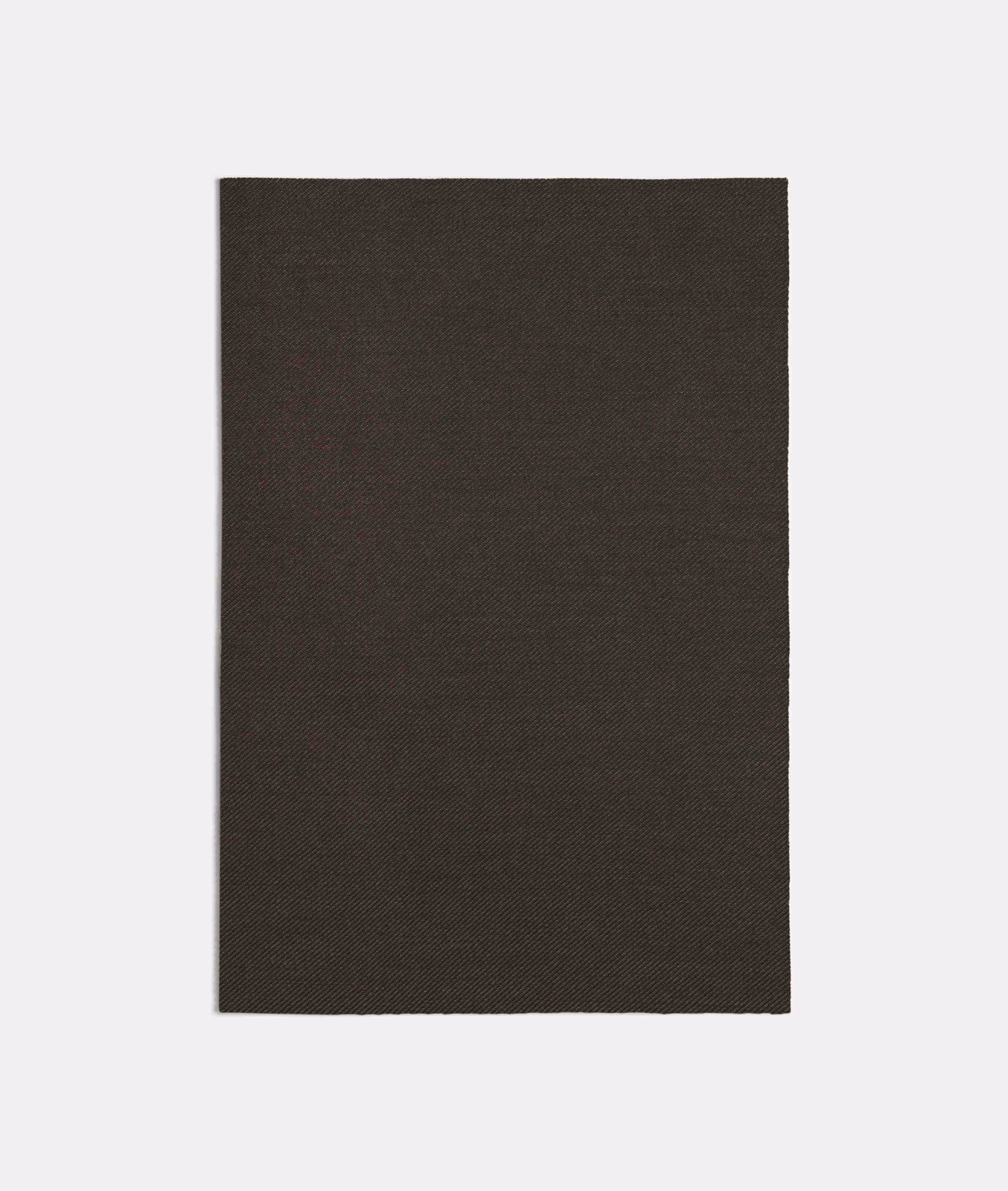 Deep brown-taupe fabric swatch with a fine, tightly woven textured surface