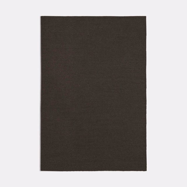 Deep brown-taupe fabric swatch with a fine, tightly woven textured surface