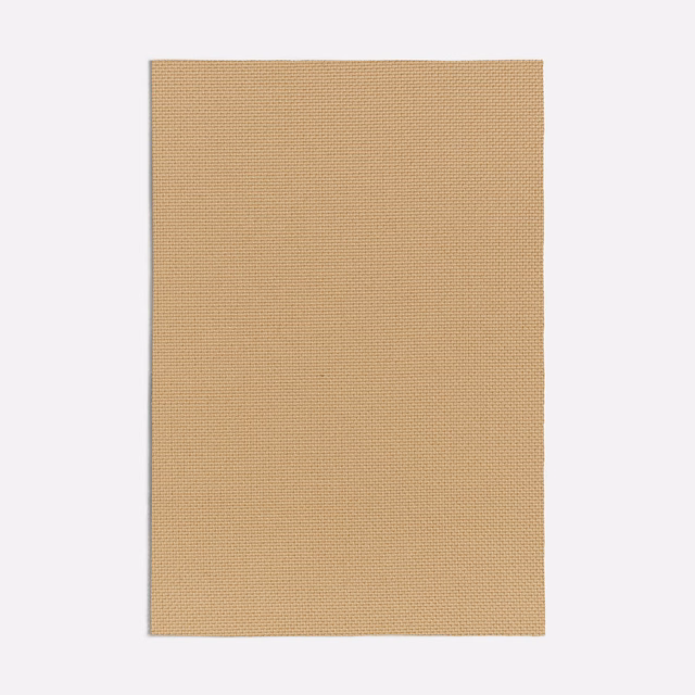 Warm sand-beige Dedar swatch with a fine, tightly regular woven texture