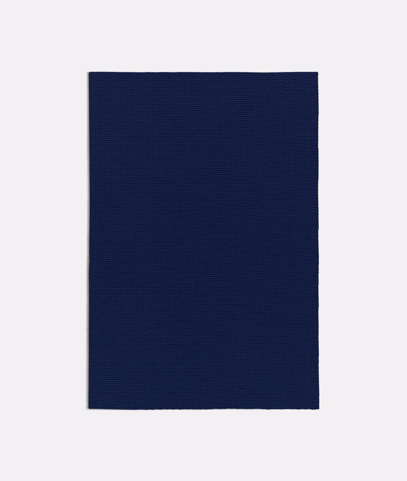 Deep ink navy fabric swatch showing a fine, even woven texture