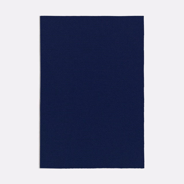 Deep ink navy fabric swatch showing a fine, even woven texture