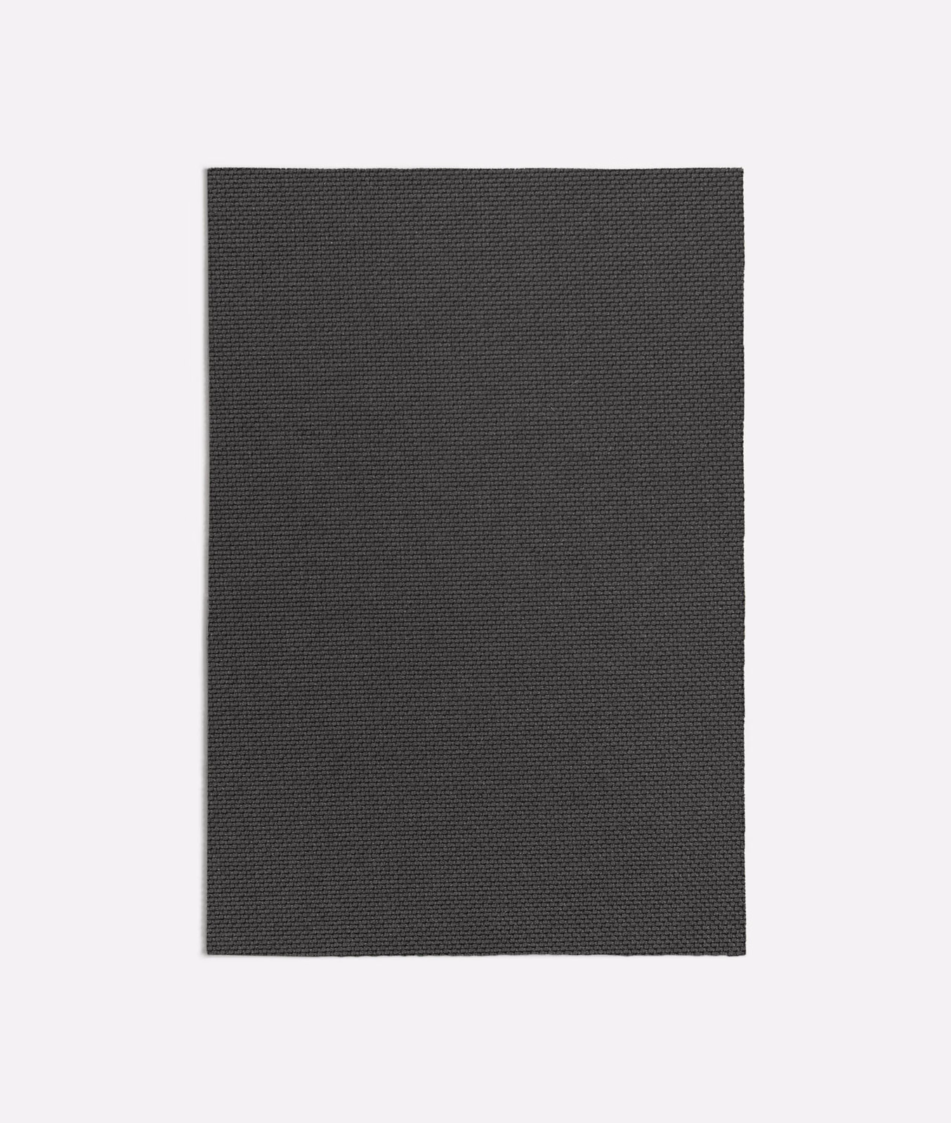 Deep charcoal-grey swatch with a fine, tightly woven directional texture