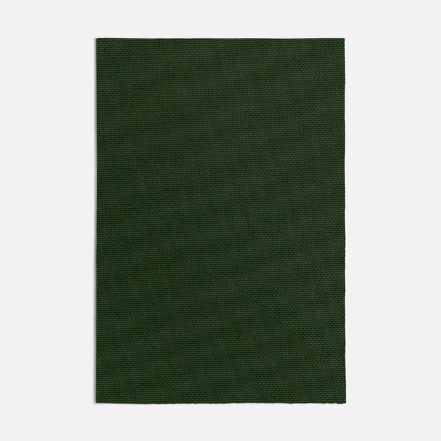 Deep forest green swatch with a fine, tightly woven crosshatch texture
