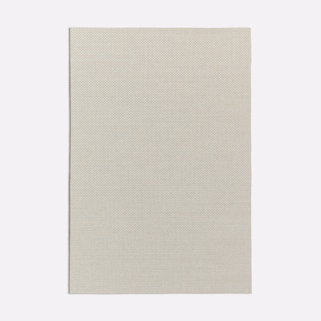 Pale cool grey fabric swatch with a fine, evenly textured woven surface