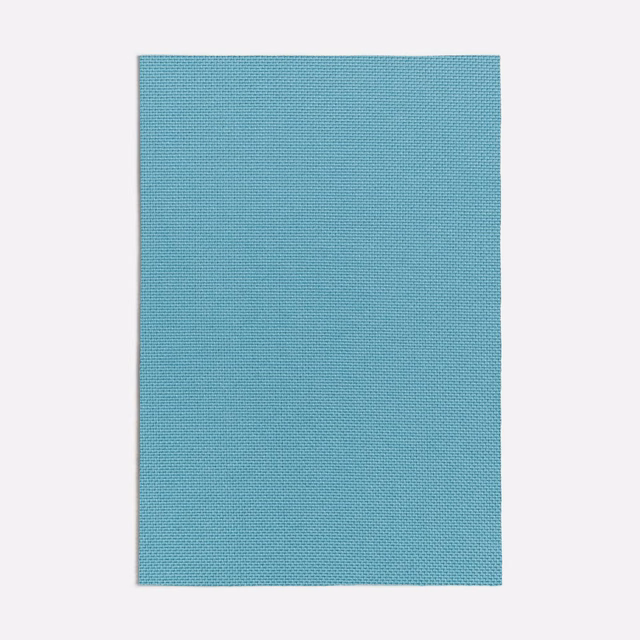 Close micro-weave in cool muted turquoise light blue