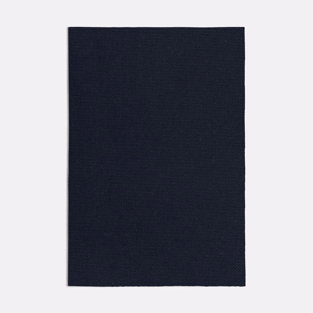 Near-black navy Ginostra textile with a fine, tightly woven plain surface