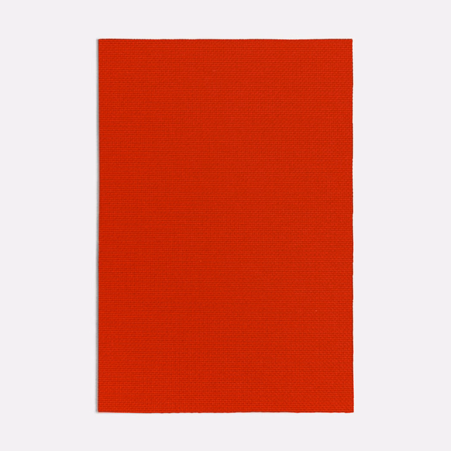 Saturated scarlet-red textile swatch with a fine, even woven surface