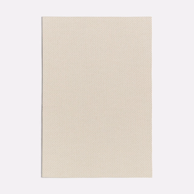 Pale sand-beige fabric swatch showing a tiny, even woven texture