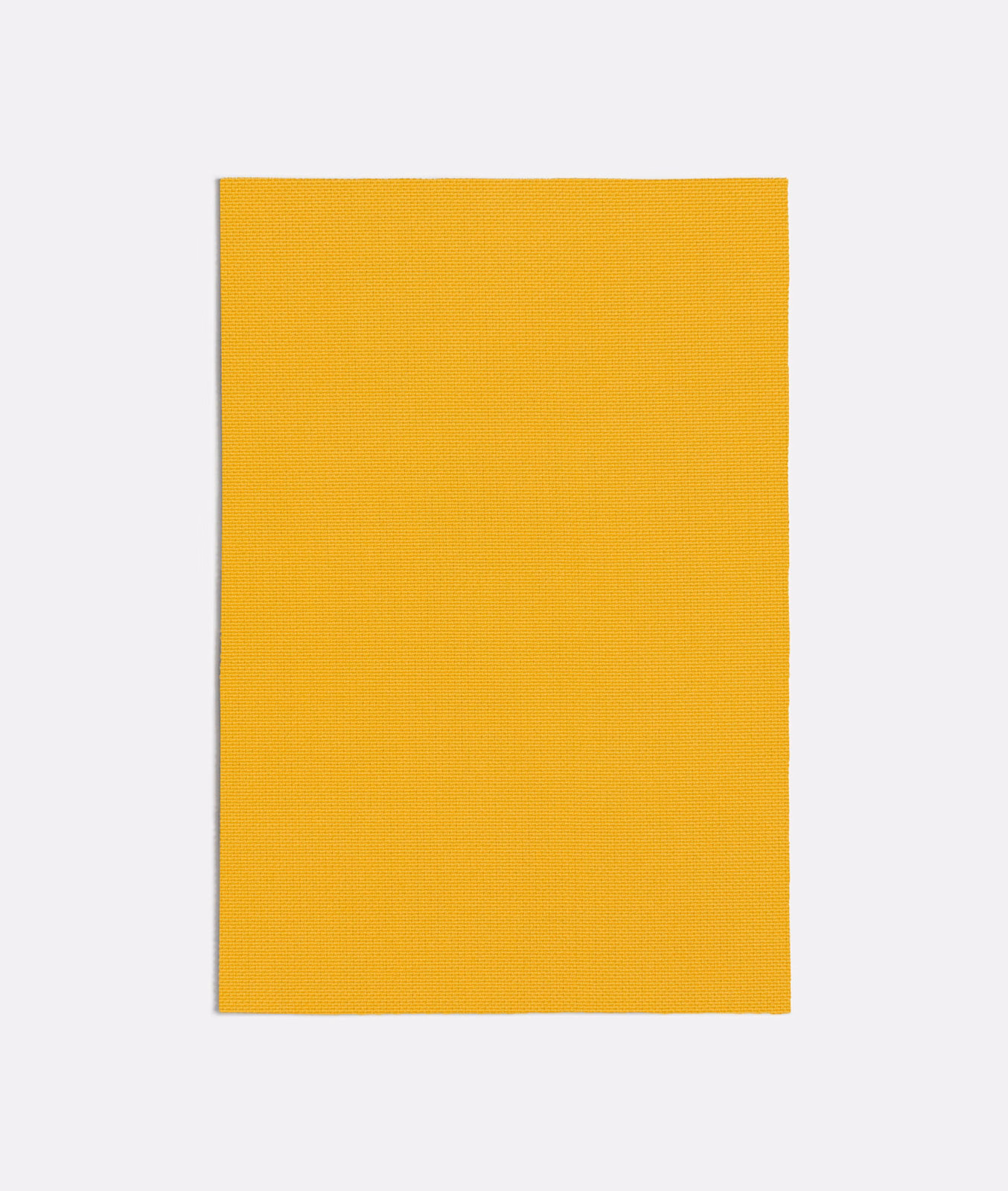 Bright golden-yellow plain fabric swatch showing a fine, even woven texture