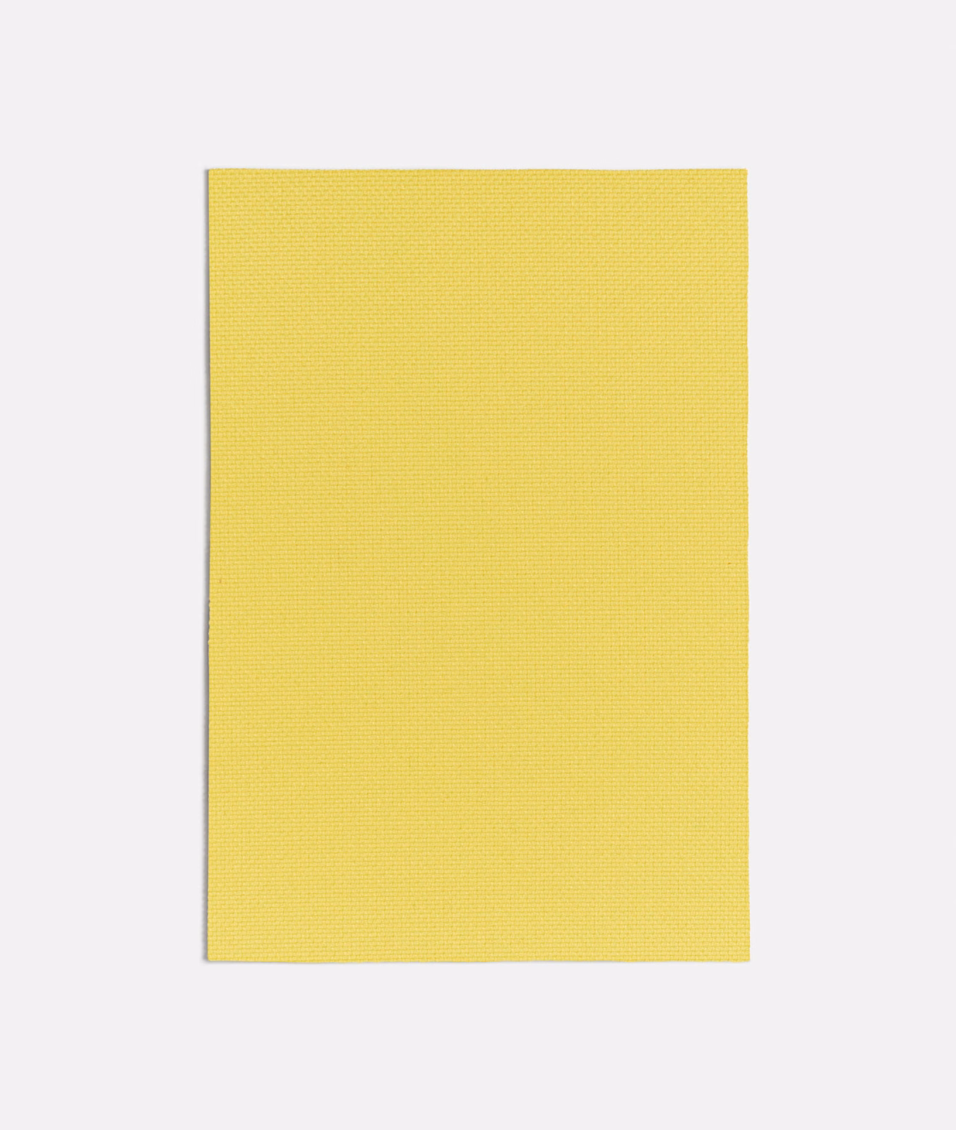 Bright lemon-yellow fabric swatch showing a fine, even woven texture