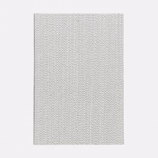 Pale cool-grey Giunco fabric with a fine, softly pebbled woven surface