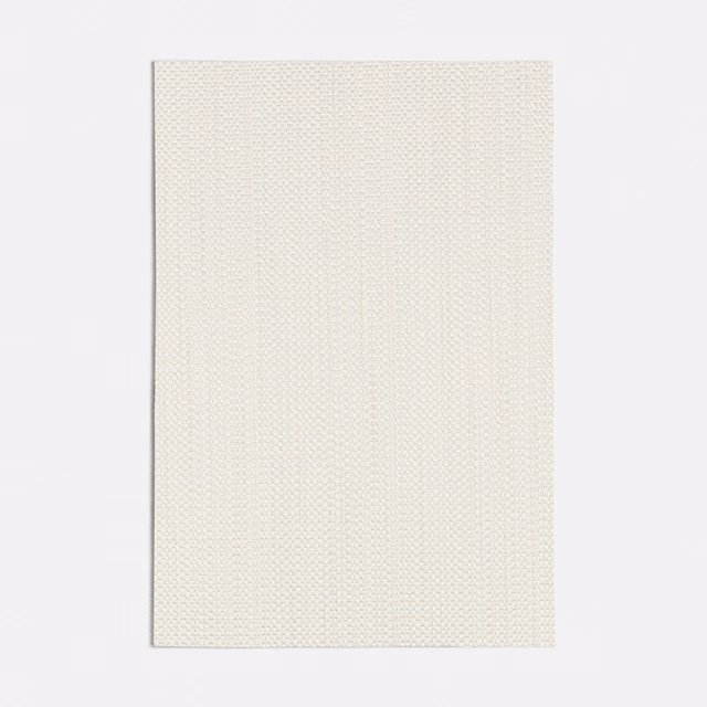 Pale ivory Giunco Linen swatch with a tiny regular woven geometric texture