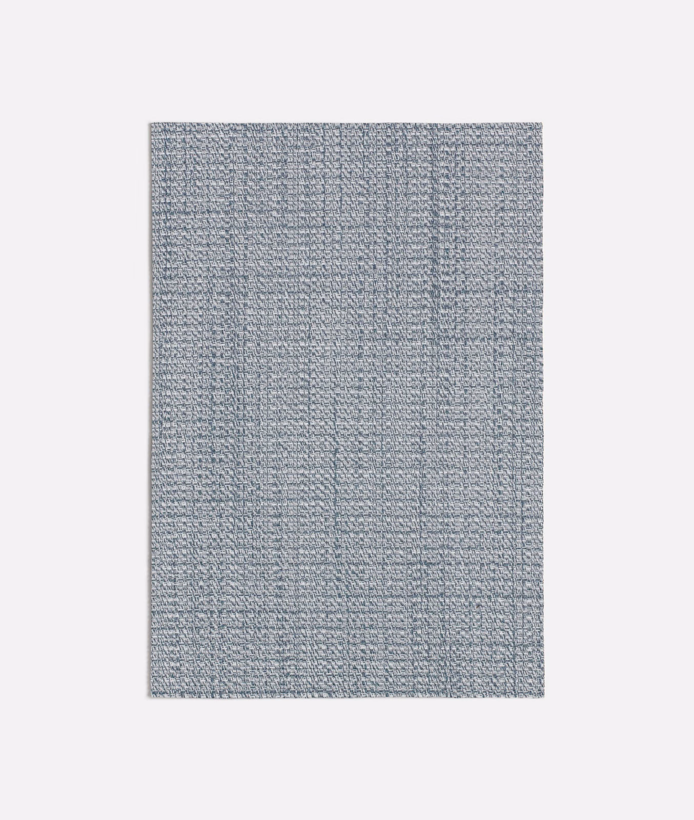 Cool seafoam-grey woven swatch with fine horizontal texture and subtle vertical tonal shifts
