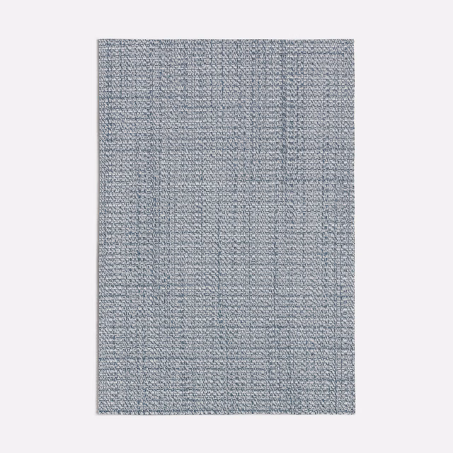 Cool seafoam-grey woven swatch with fine horizontal texture and subtle vertical tonal shifts