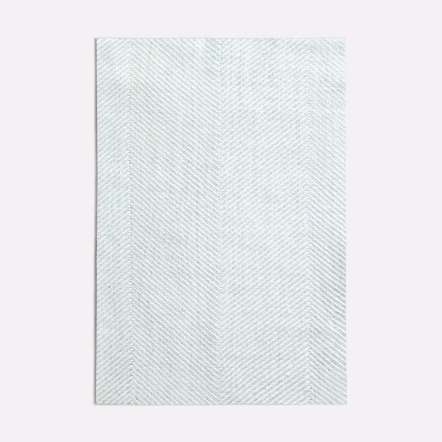Pale seafoam fabric with a fine, tightly woven chevron texture