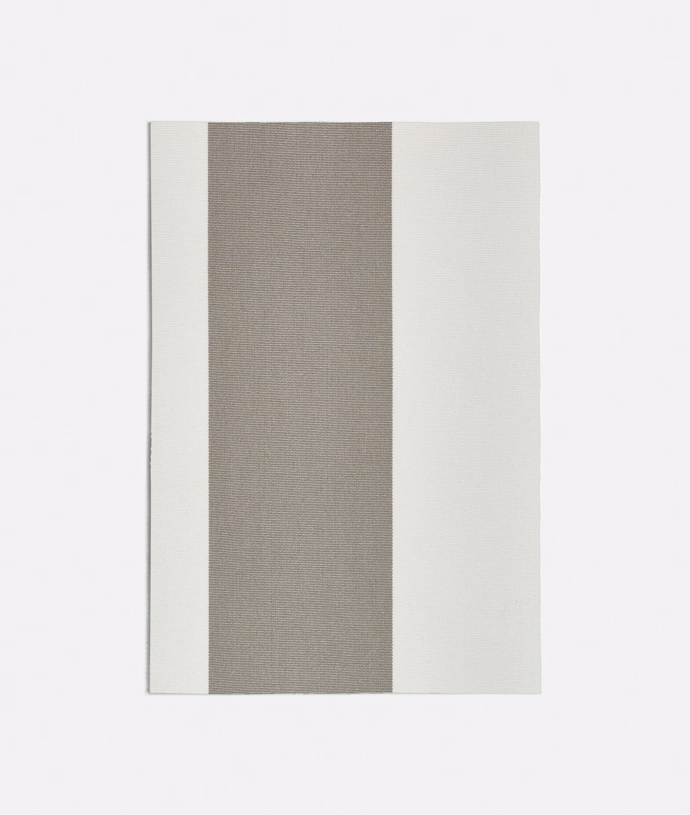 Lampedusa Grey fabric with broad taupe-grey and pale grey vertical stripes