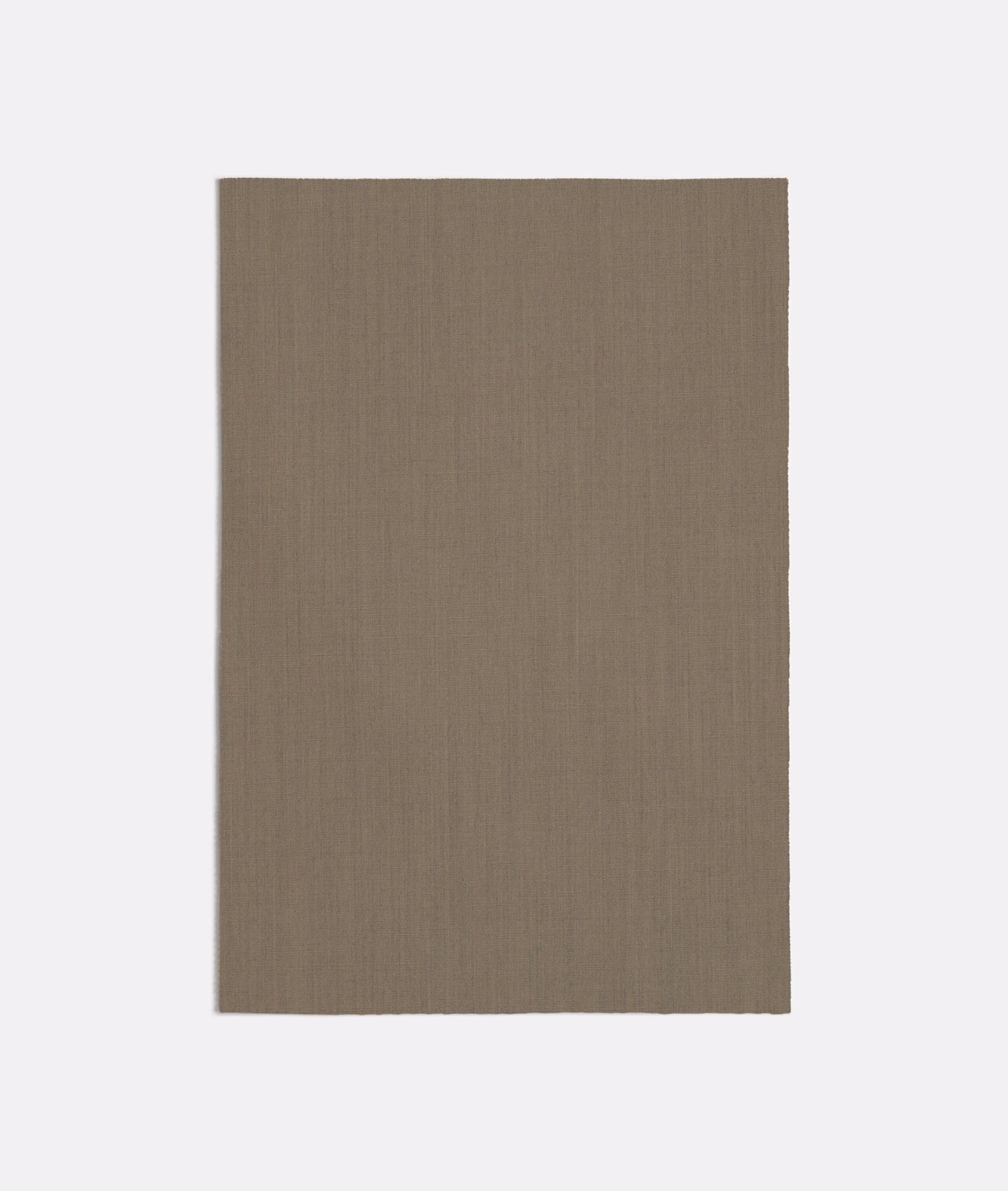 Warm taupe-beige woven swatch with subtle vertical texture and a matte finish