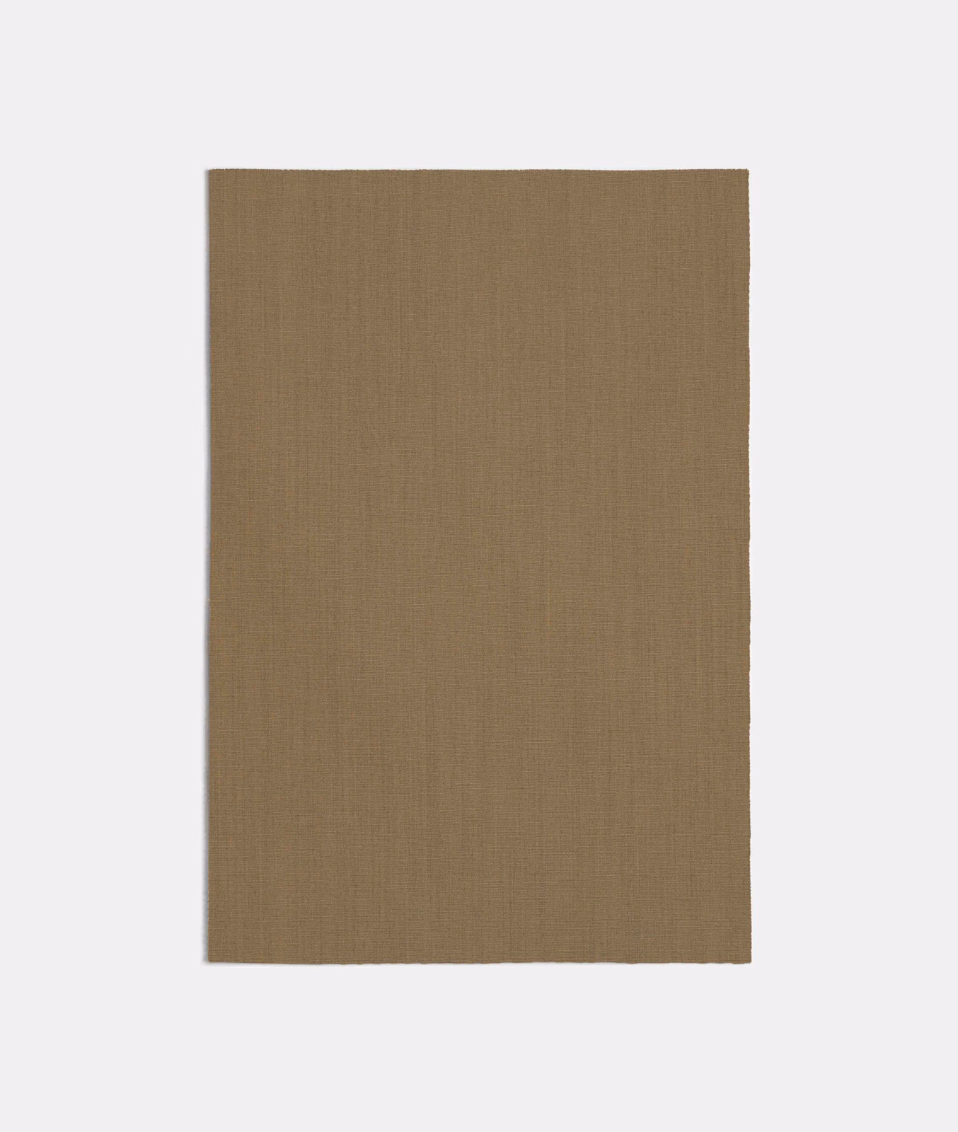 Warm taupe-beige plain weave with fine vertical grain and softly mottled shading