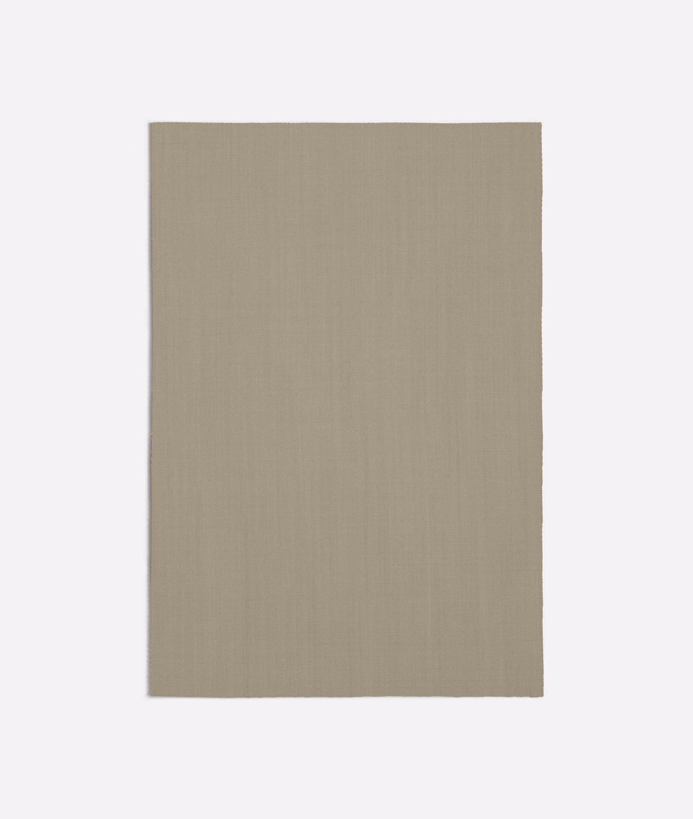 Muted taupe-grey Lapis Linen showing a fine, softly vertical woven texture