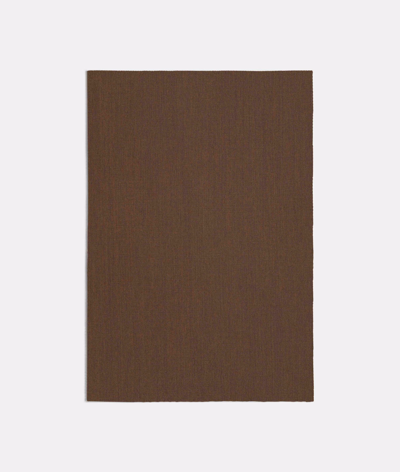 Deep chocolate-brown fabric swatch with subtle fine vertical woven texture