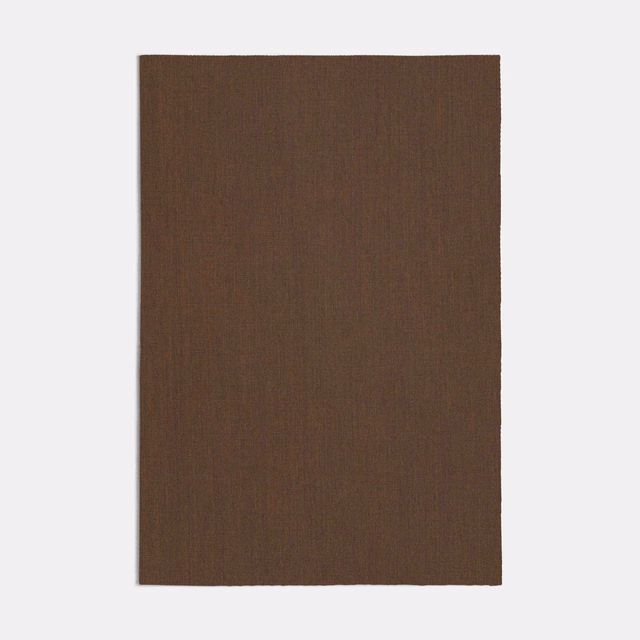 Deep chocolate-brown fabric swatch with subtle fine vertical woven texture