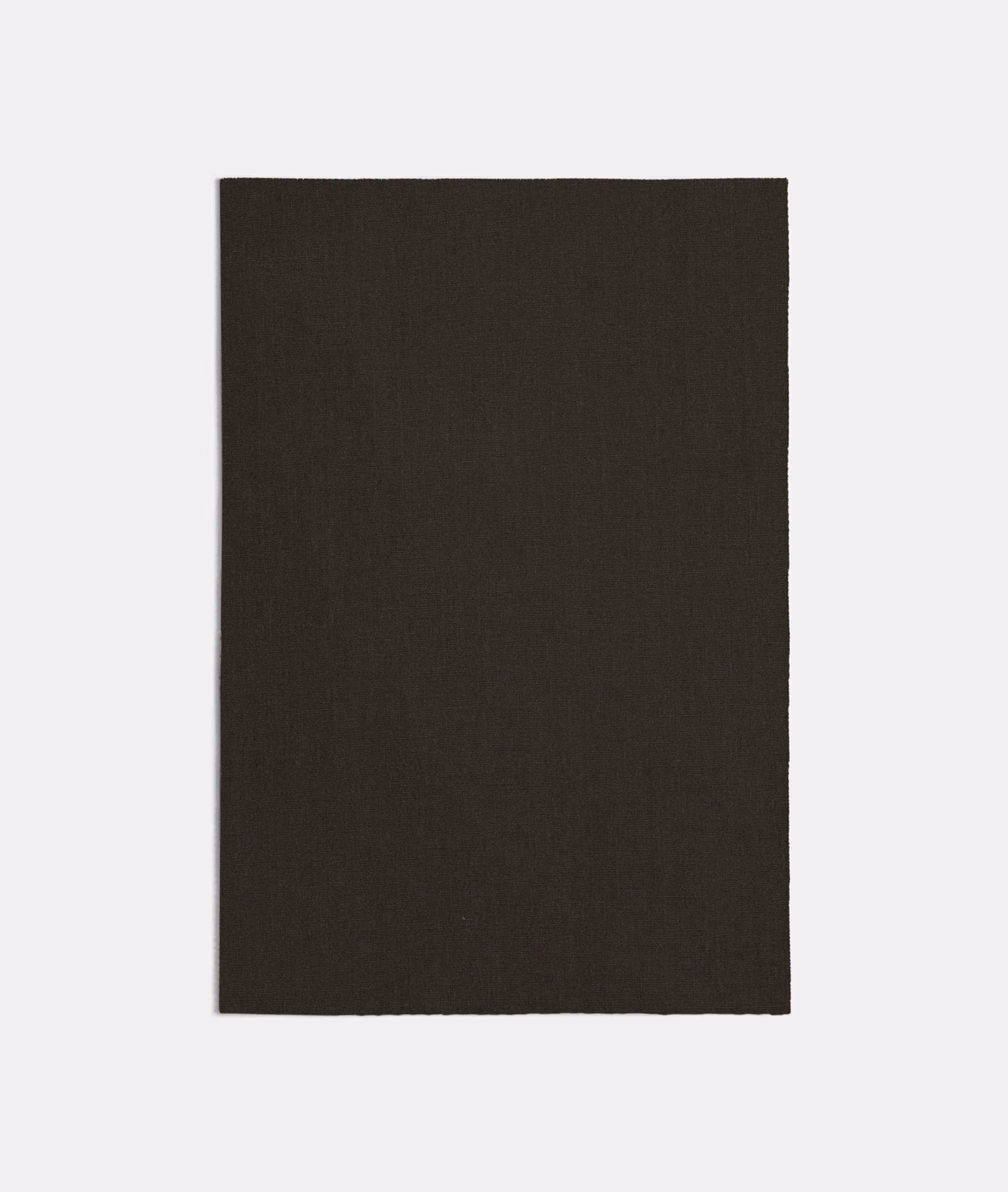Deep brown-taupe swatch showing a plain, finely woven matte surface