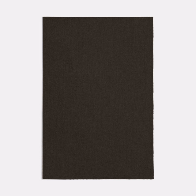 Deep brown-taupe swatch showing a plain, finely woven matte surface