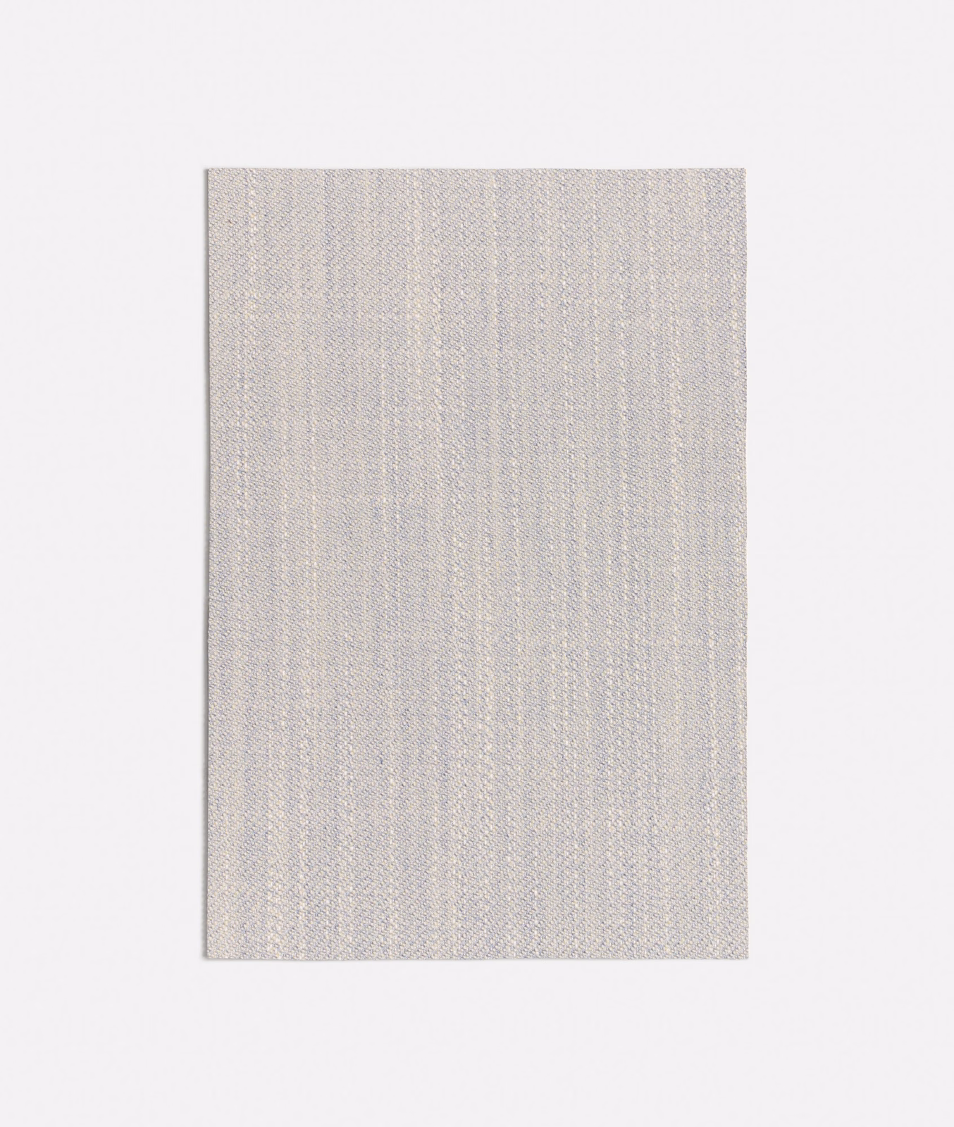 Pale blue-grey fabric swatch with fine vertical woven texture
