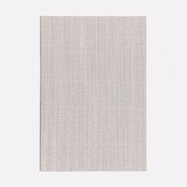 Pale blue-grey fabric swatch with fine vertical woven texture