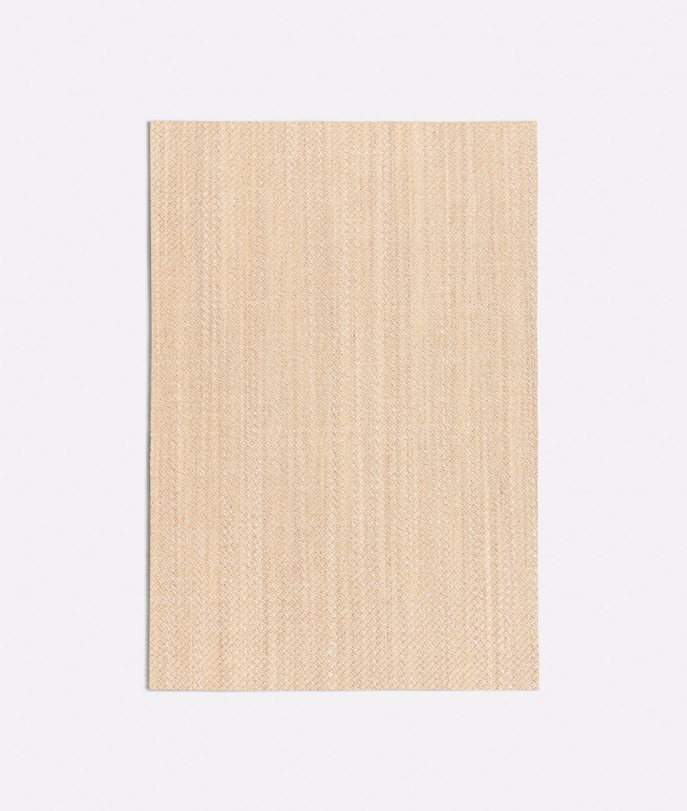 Pale lime-beige linen-like weave with fine vertical striations on a rectangular swatch