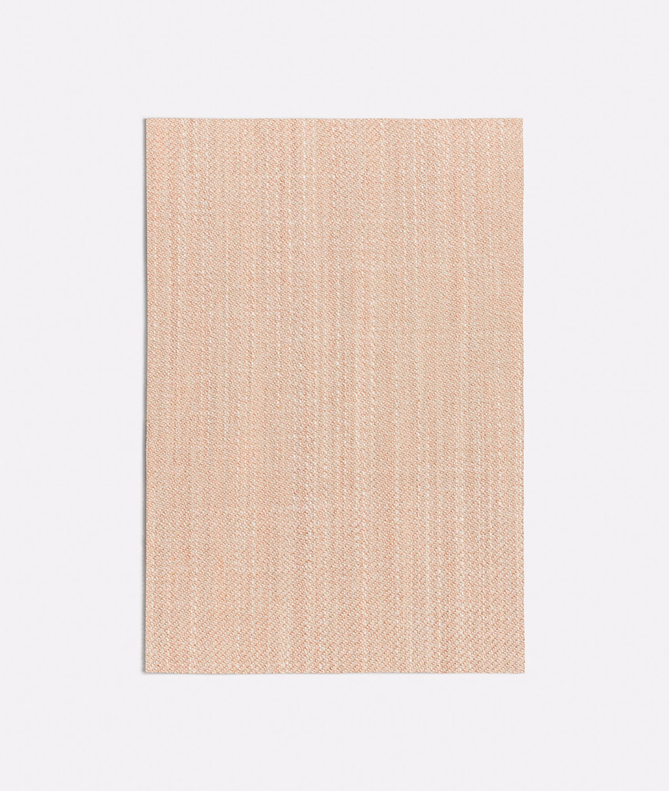 Pale peach-pink woven swatch with fine vertical striations and soft tonal variation