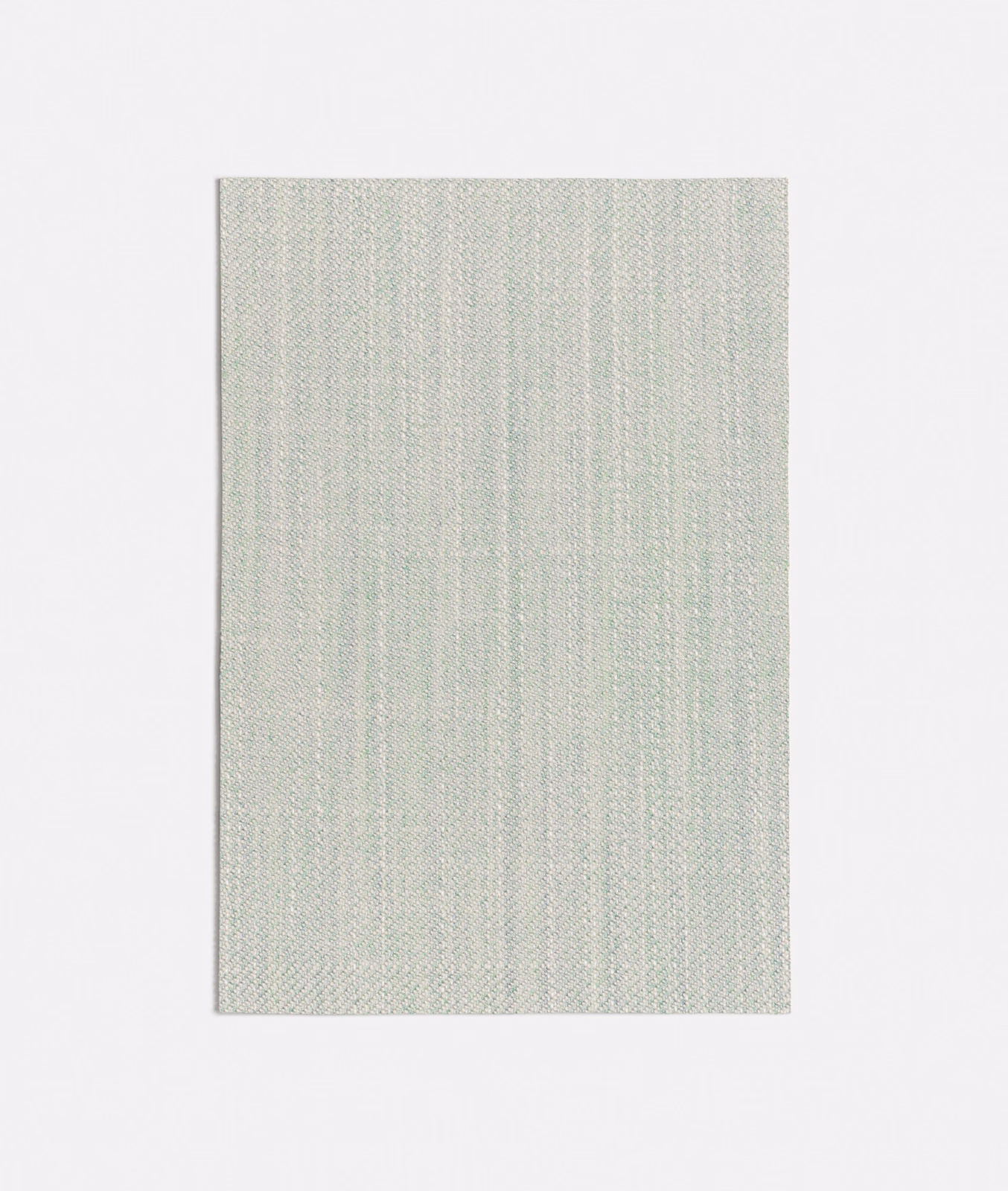 Pale lime seafoam woven fabric with fine vertical striations and heathered texture