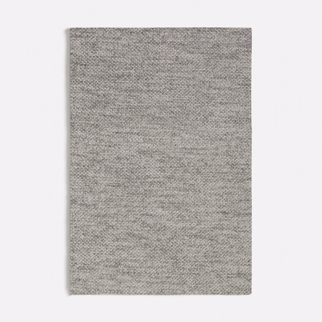 Cool grey Lucrezia swatch with fine mottled weave and softly textured surface