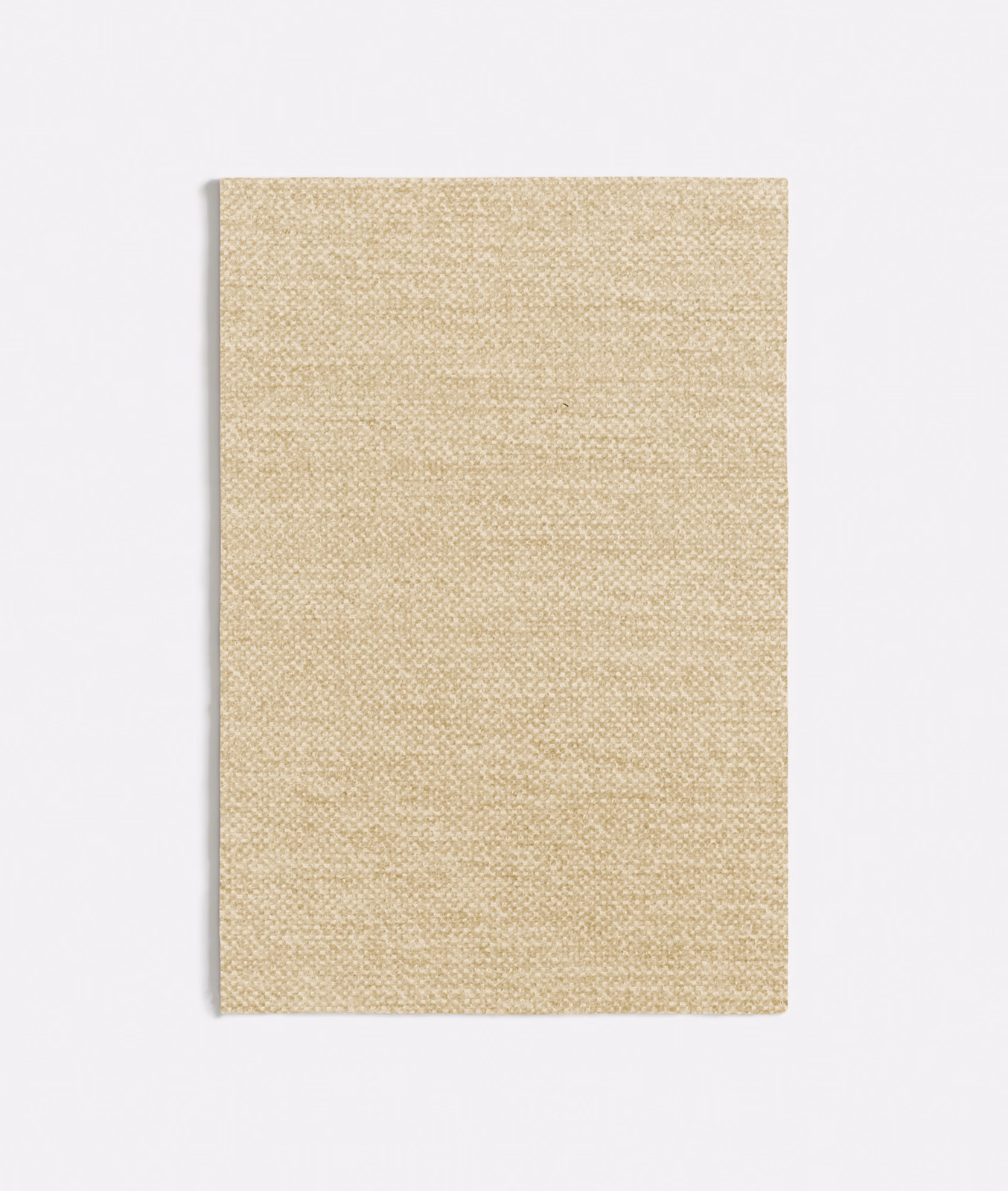 Warm oatmeal-beige fabric with a fine, softly flecked woven surface