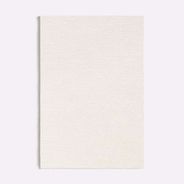 Pale ivory Lucrezia White swatch showing a fine, even woven texture