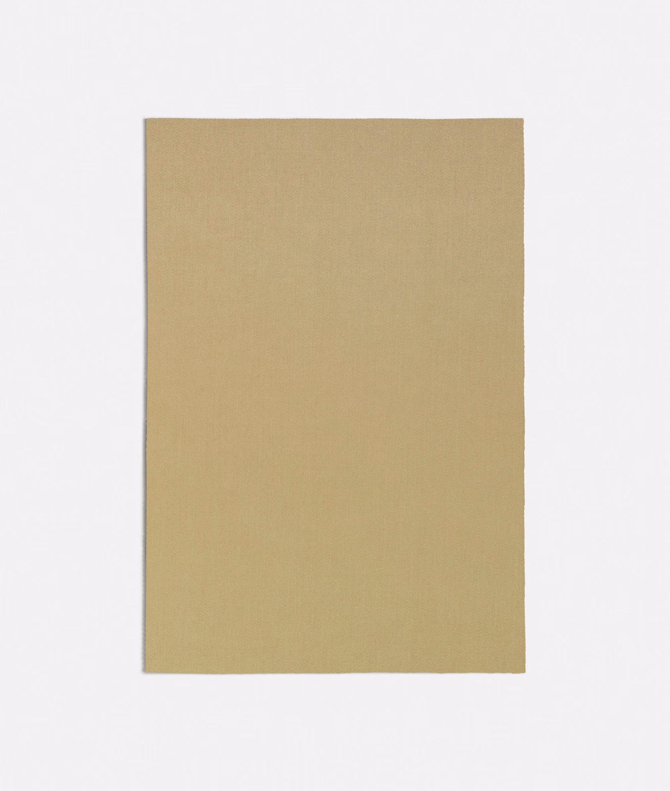 Muted olive-khaki plain weave with a fine, even surface on a rectangular swatch