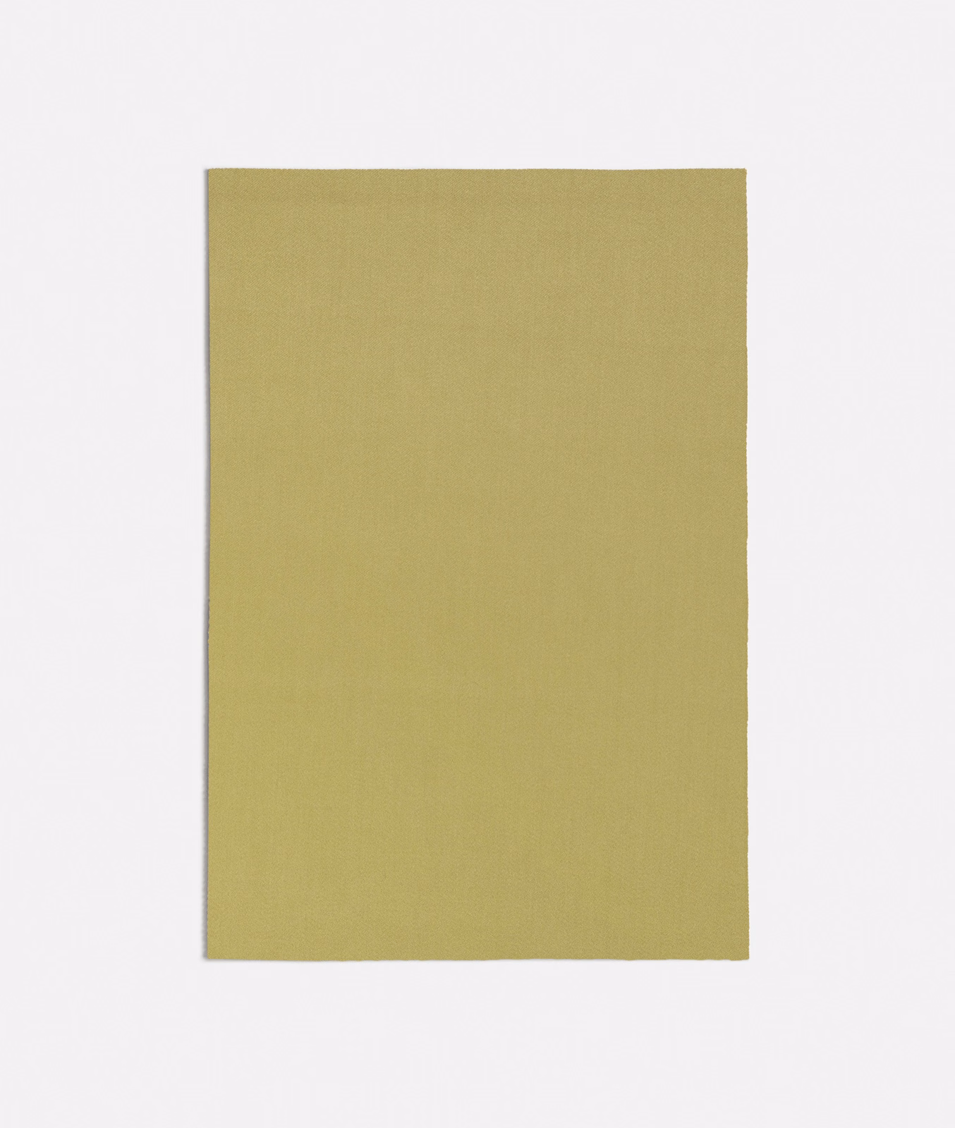 Muted olive-green plain weave with a softly yellowed, finely textured surface