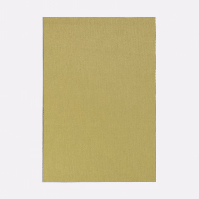 Muted olive-green plain weave with a softly yellowed, finely textured surface