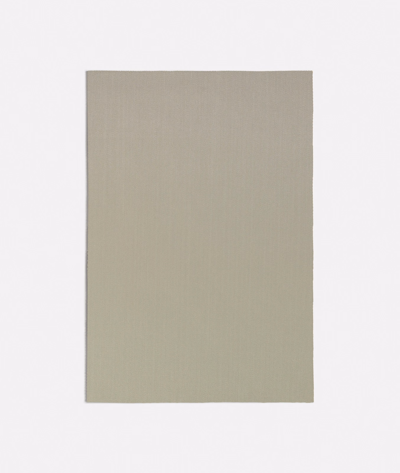 Warm greige grey fabric swatch with a fine, subtly vertical plain weave