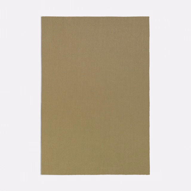 Muted olive-sage plain weave with fine vertical grain on a rectangular swatch