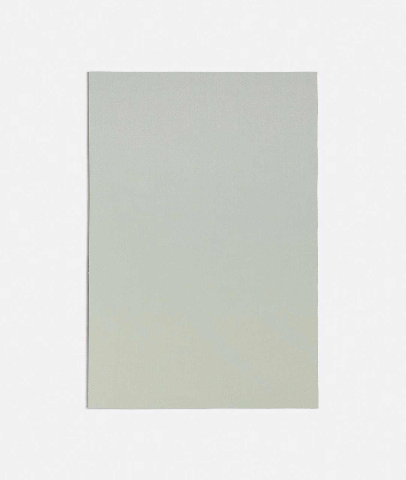 Pale seafoam green plain fabric swatch with a softly textured matte surface