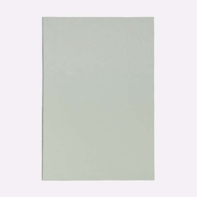 Pale seafoam green plain fabric swatch with a softly textured matte surface