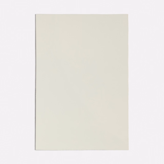 Pale green-grey white plain fabric swatch with a smooth, even surface