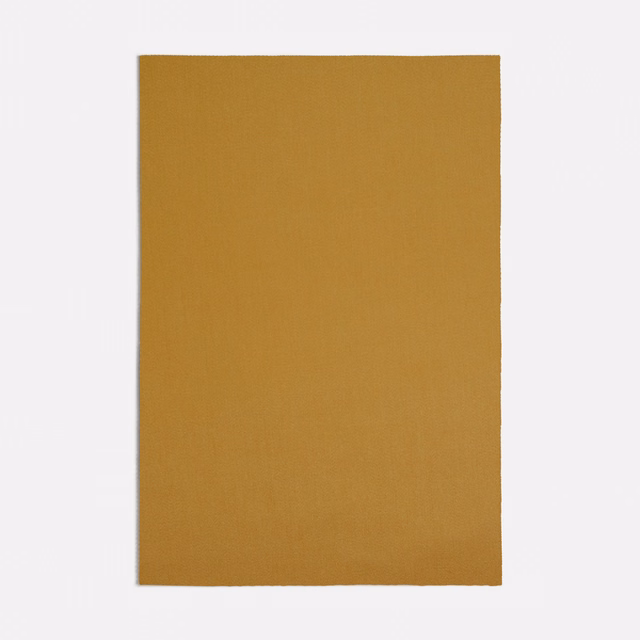 Warm ochre-yellow plain weave with a fine, subtly tonal matte surface