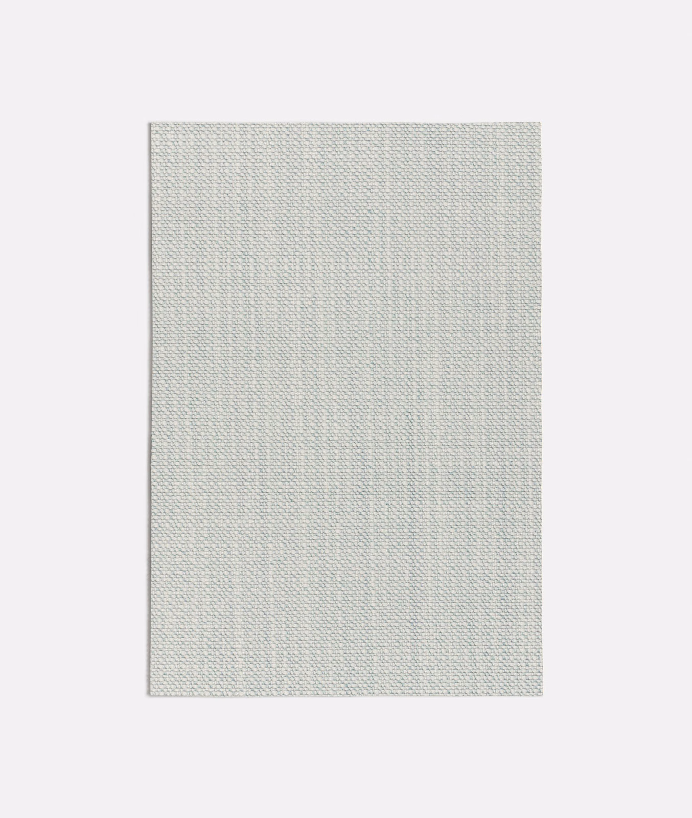 Pale seafoam-grey fabric with fine crosshatch weave and subtle vertical striations