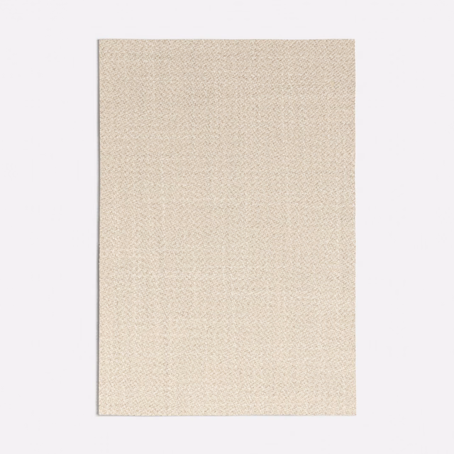 Pale oat-beige fabric swatch with fine softly mottled woven texture