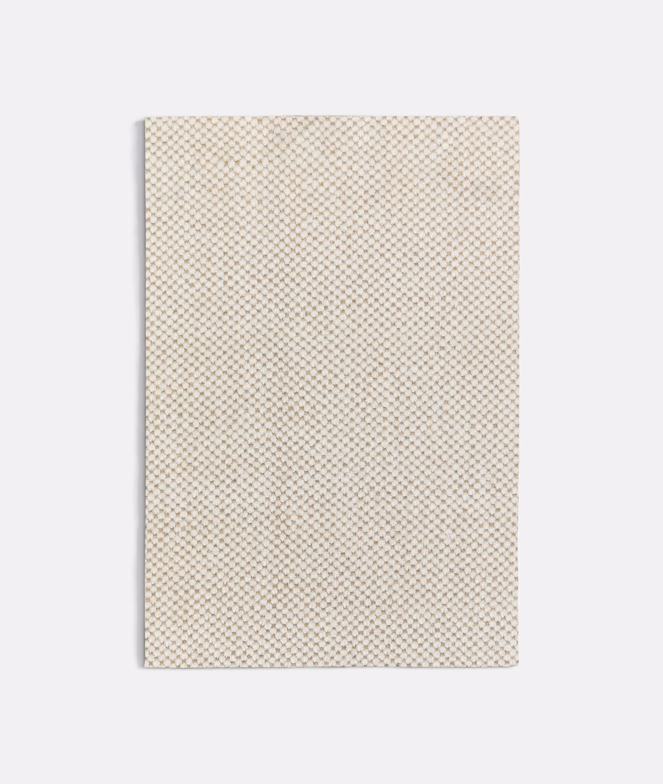 Warm beige and ivory micro-diamond woven textile swatch
