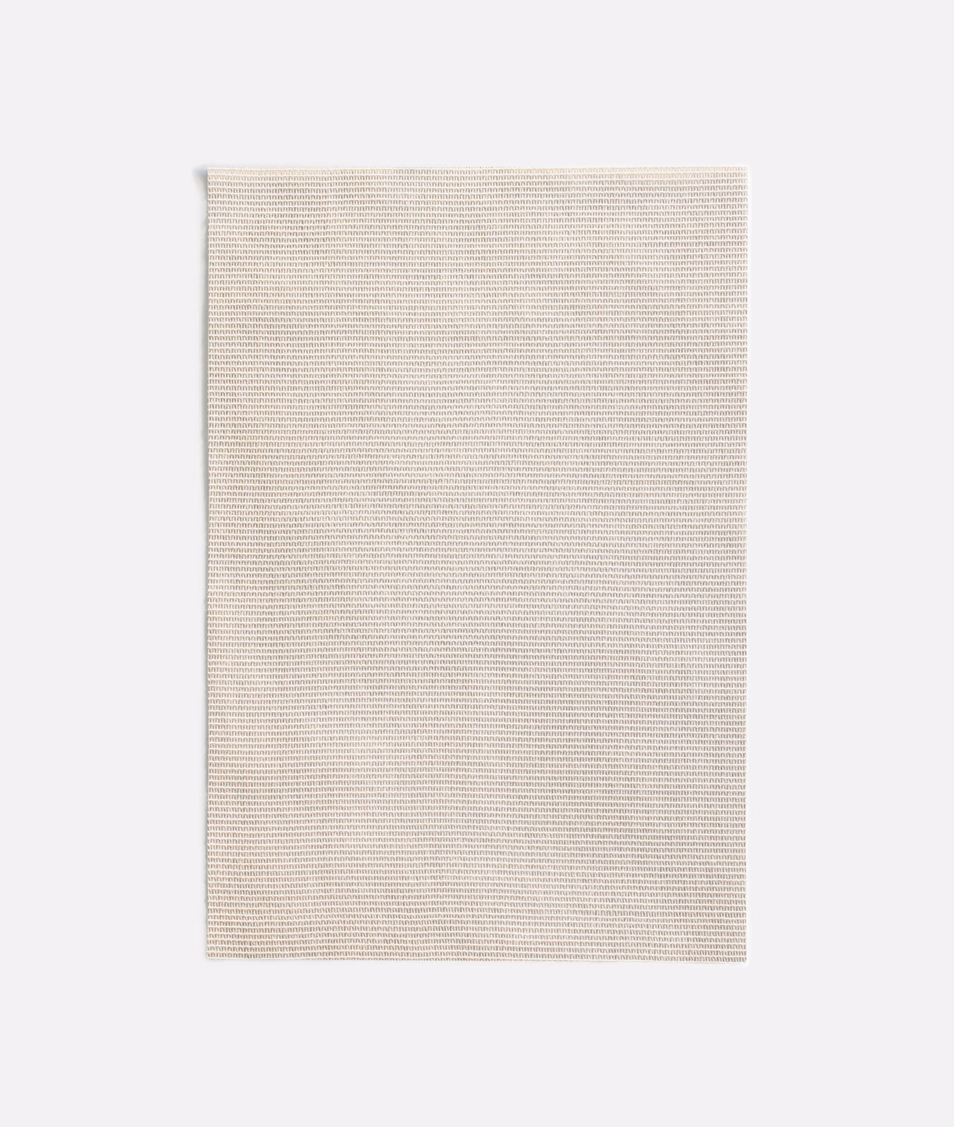 Pale beige Olivia textile with fine horizontal ribbing and an even matte surface