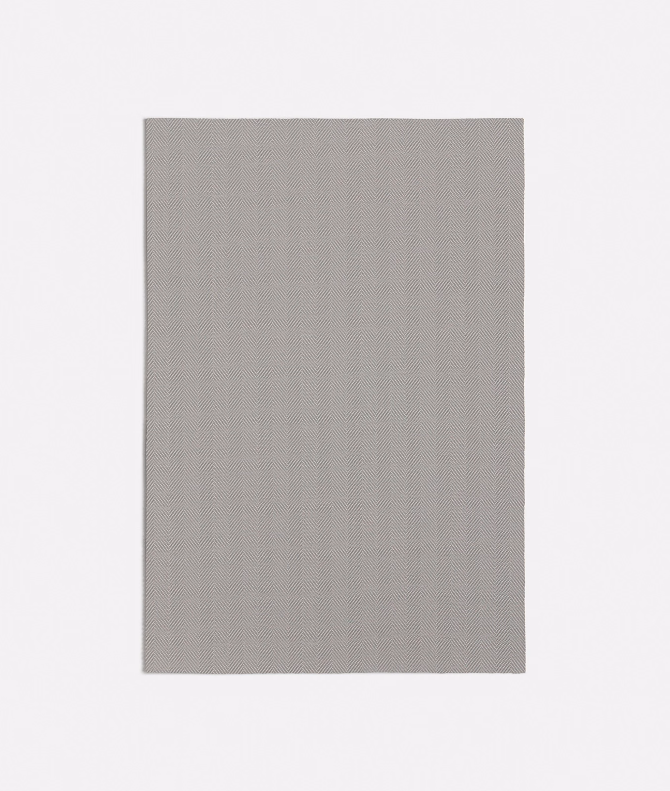 Olmo Light Grey swatch with fine vertical ribbing in a cool pale grey tone